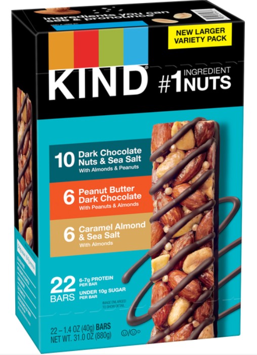 Kind Protein Bar Mix 1.4 oz (22 Bars Per Box)