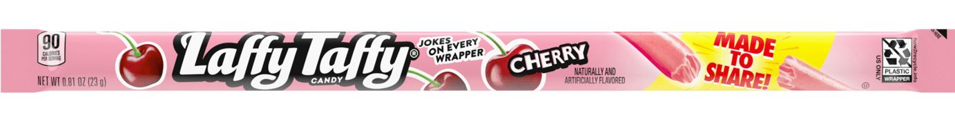 Laffy Taffy Rope Cherry Flavor  9 Inches Long 0.81 oz (24 Pieces Per Box)