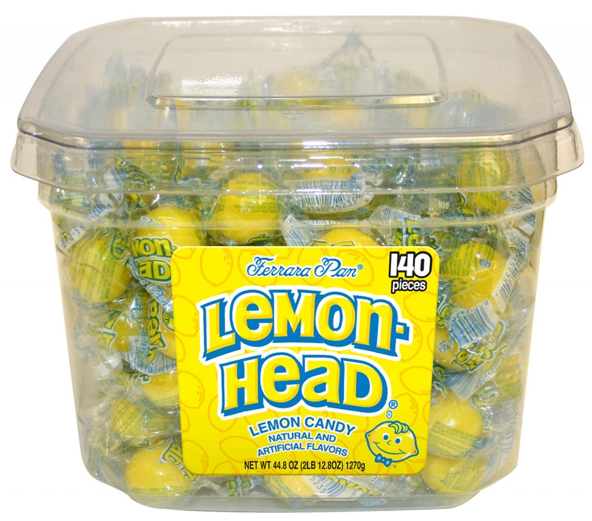 Lemonhead Bulk Candy Wrapped (150 Pieces Per Jar)