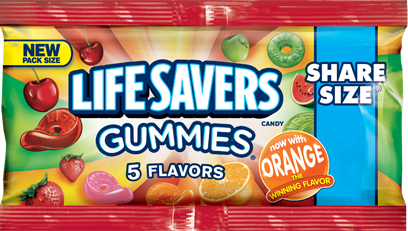 Lifesavers Gummies 5 Flavors Share Size 4.2 oz (15 Packs Per Box)