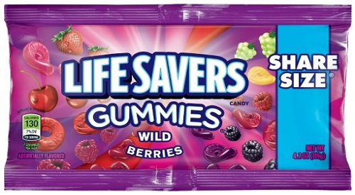 Lifesavers Gummies Wild Berry Share Size 4.2 oz (15 Packs Per Box)