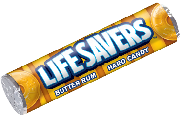 Lifesavers Butter Rum 1.14 oz (20 Rolls Per Box)