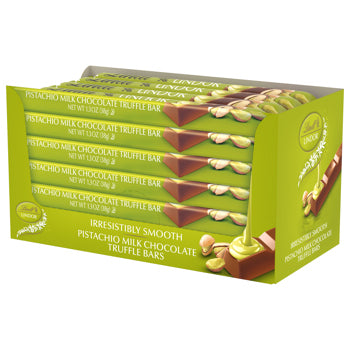Lindt Lindor Pistachio Truffle Bar 1.3 oz (24 Bars Per Box)