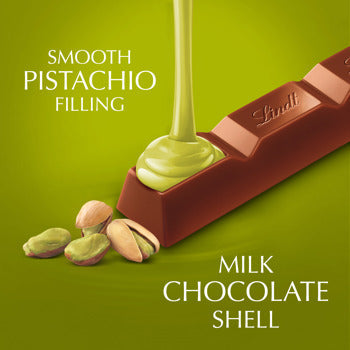 Lindt Lindor Pistachio Truffle Bar 1.3 oz (24 Bars Per Box)
