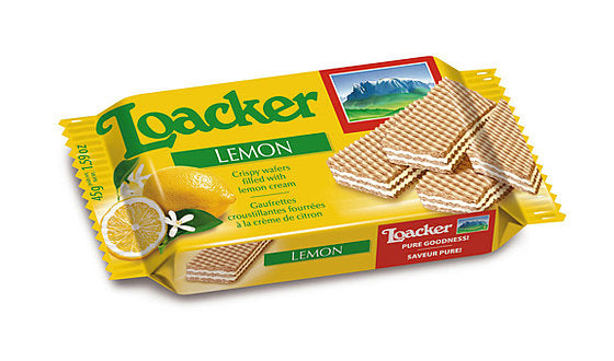 Locker Wafer Cookies Lemon Flavor 45g (12 Packs Per Box)