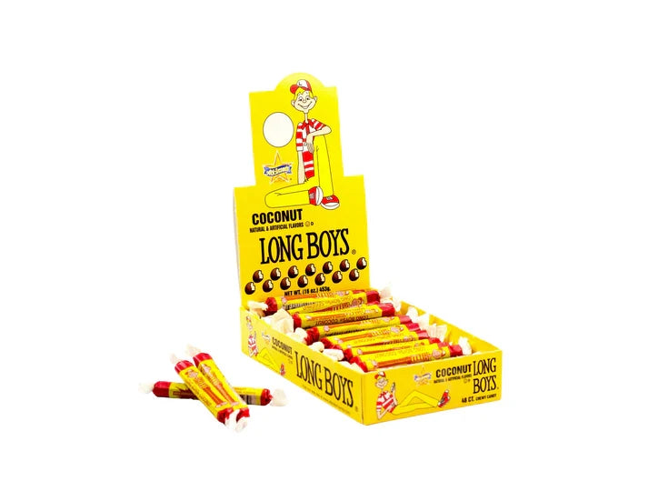 Long Boys Coconut Caramel  (48 Pieces Per Box)