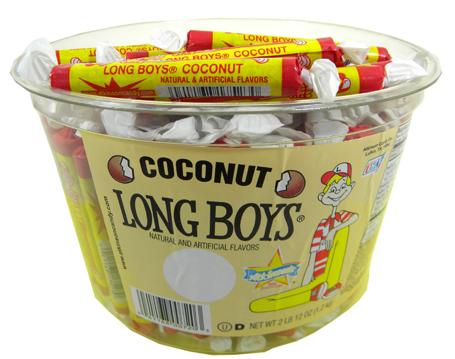 Long Boys Caramel with Coconut Wrapped (130 Per Jar)