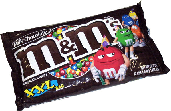 M&M's Milk Chocolate 1.69 oz (36 Packs Per Box)