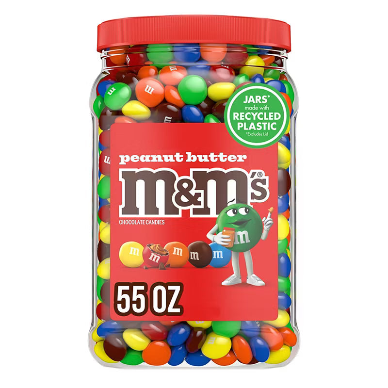 M&M's Peanut Butter Bulk Candy Unwrapped (55 oz Per Jar)