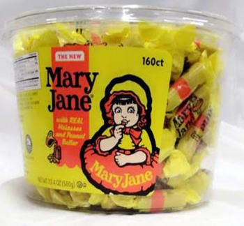 Mary Jane Original Wrapped (160 Pieces Per Jar)