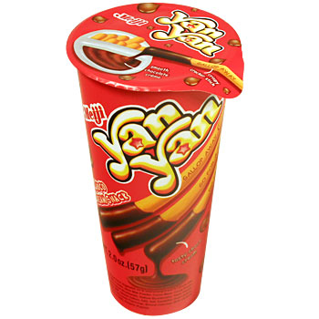 Meiji Yan Yan Chocolate Cream Dip 1.2 oz (10 Pieces Per Box)