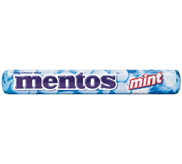 Mentos Mints Chewy Peppermint 1.32 oz (15 Rolls Per Box)