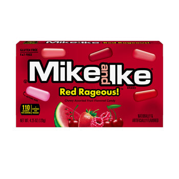 Mike and Ike Red Rageous Theater Box 4.25 oz (12 Box Per Case)