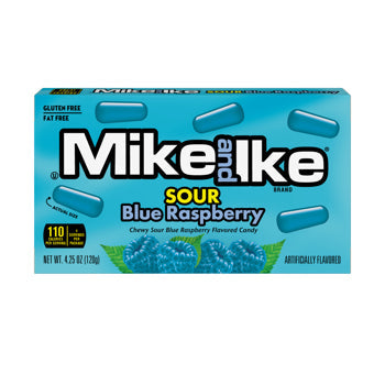 Mike and Ike Sour Blue Raspberry Theater Box 4.25 (12 Box Per Case)