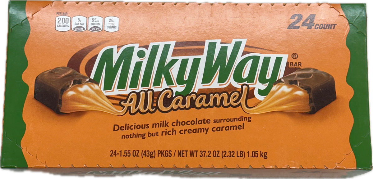 Milky way All Caramel 1.55 oz (24 Bars Per Box)