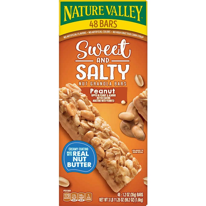Nature Valley Peanut Sweet & Salty 1.2 oz (48 Bars Per Box)