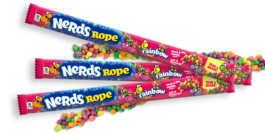 Nerds Rope Rainbow 0.92 oz (24 Pieces Per Box)