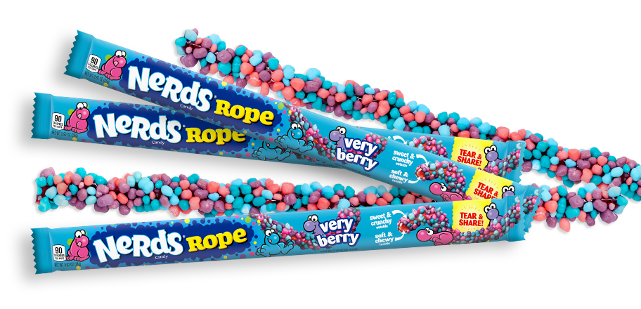 Nerds Rope Very Berry 0.92 oz (24 Pieces Per Box)