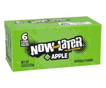 Now and Later Apple Flavor 0.93 oz (24 Packs Per Box)
