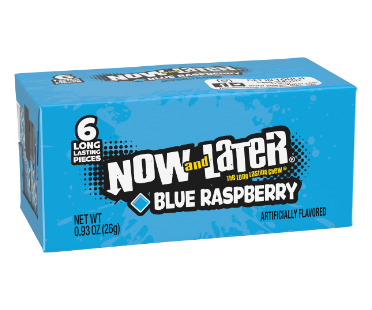 Now and Later Blue Raspberry Flavor 0.93 (24 Packs Per Box)