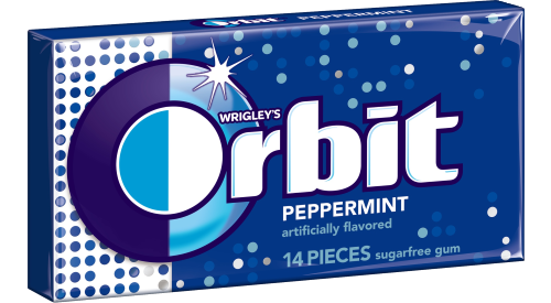 Orbit Gum Peppermint Flavor (12 Packs Per Box)