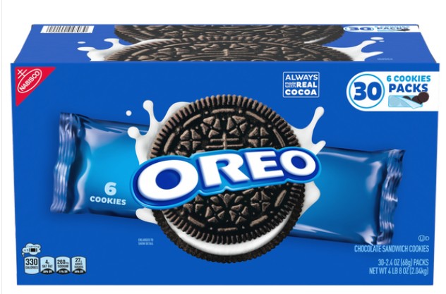 Oreo Cookies 2.4 oz (30 Packs Per Box)