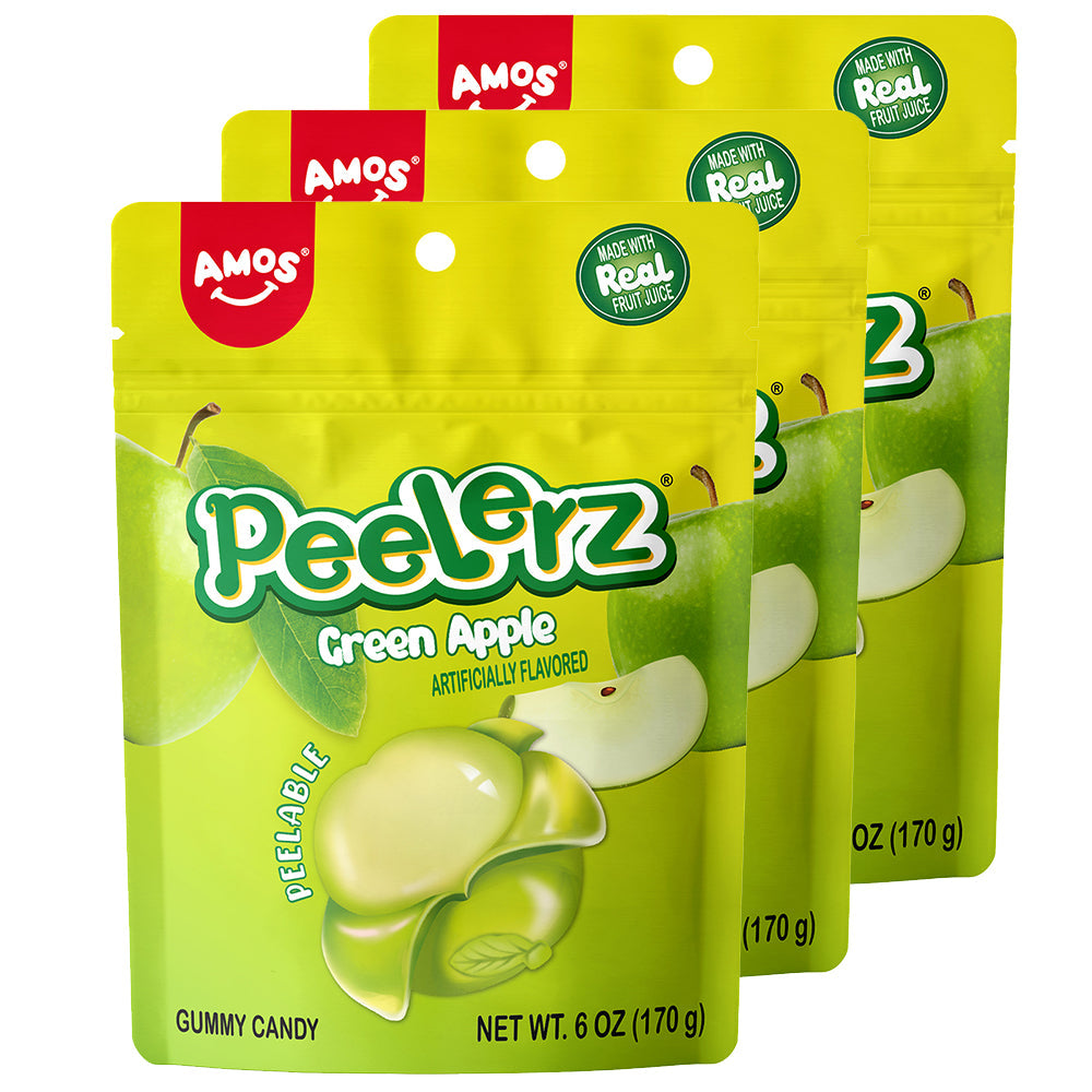 Peelerz - Peelable Gummy Green Apple Flavor - 6oz