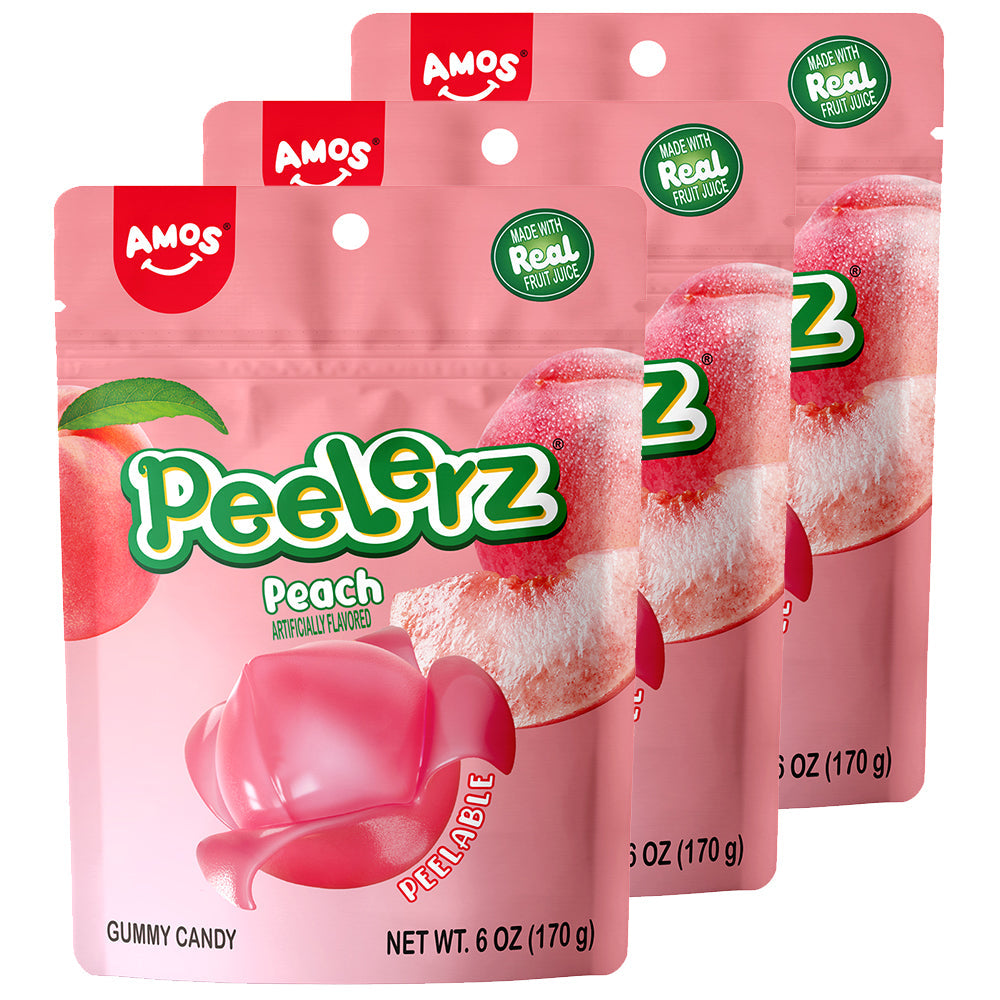 Peelerz - Peelable Gummy Peach Flavor - 6oz
