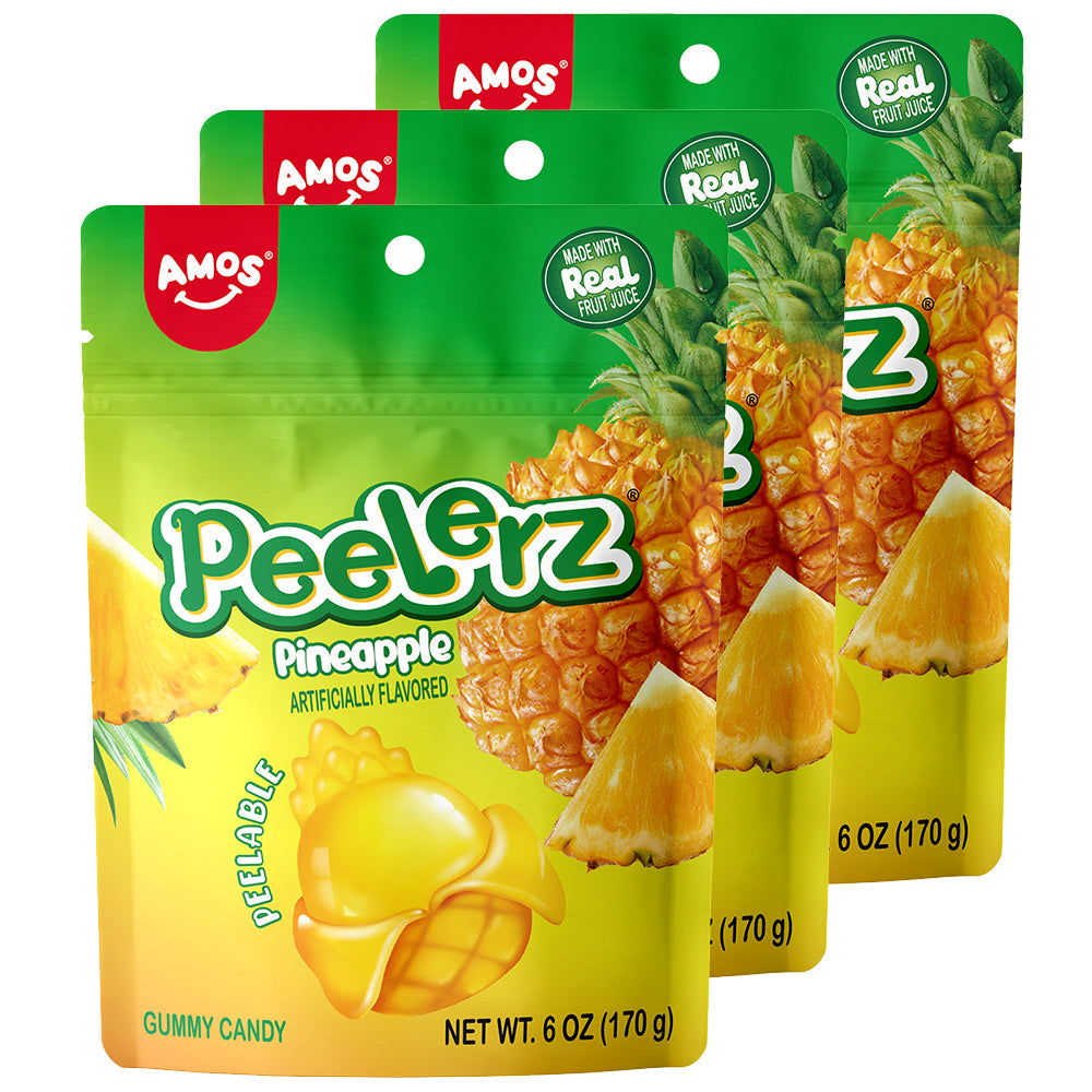 Peelerz - Peelable Gummy Pineapple Flavor - 6oz