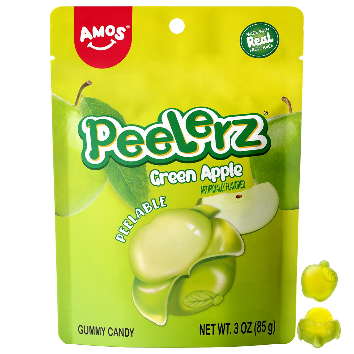 Peelerz - Peelable Gummy Green Apple Flavor - 3oz