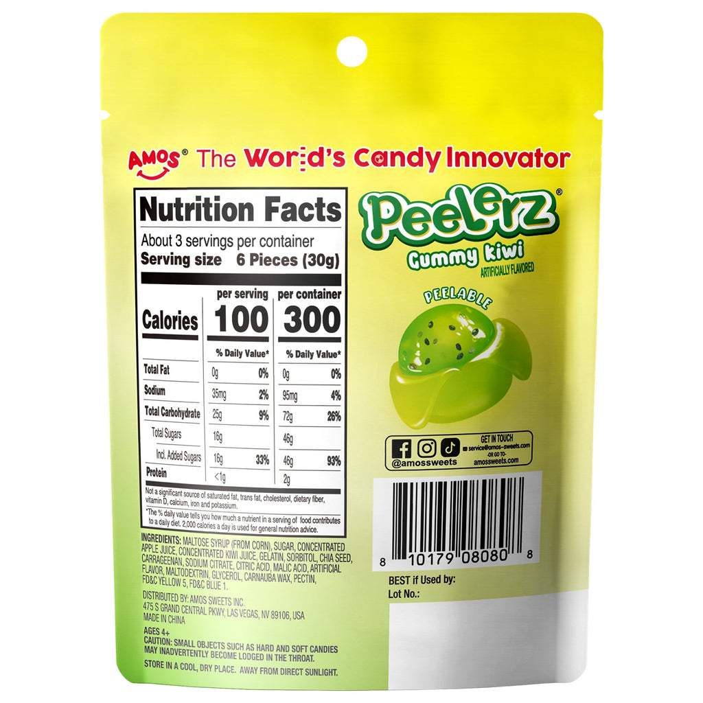 Peelerz - Peelable Gummy Kiwi Flavor - 3oz
