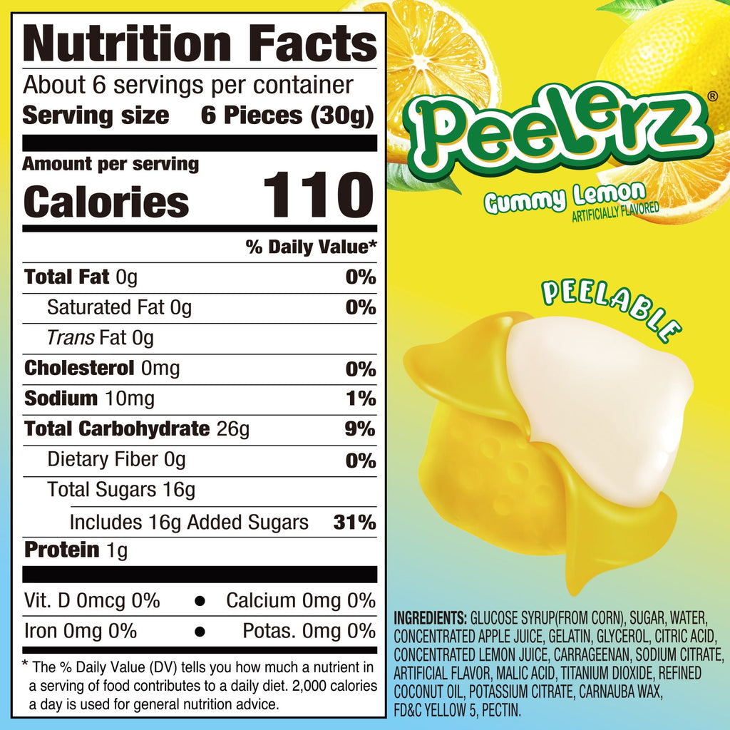 Peelerz - Peelable Gummy Mix Flavor - 6oz/bag