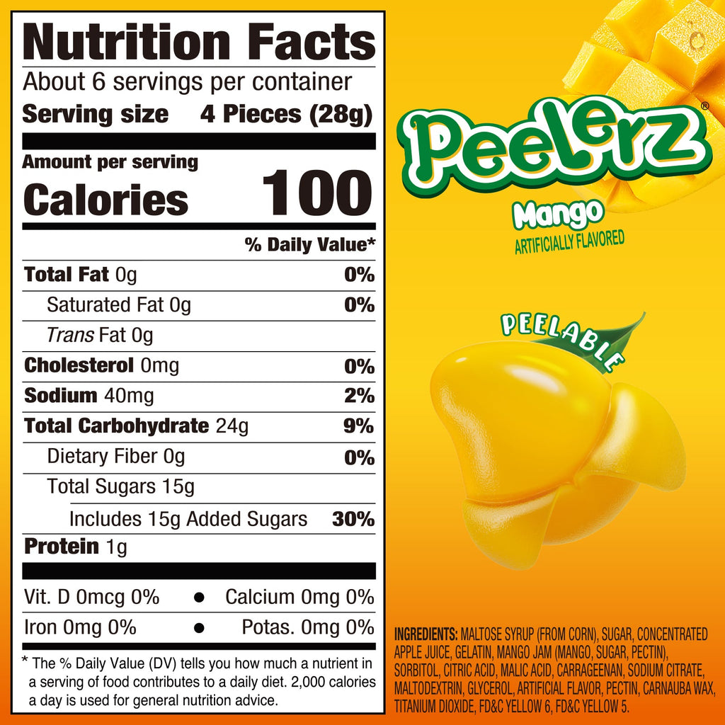 Peelerz - Peelable Gummy Mix Flavor - 6oz/bag
