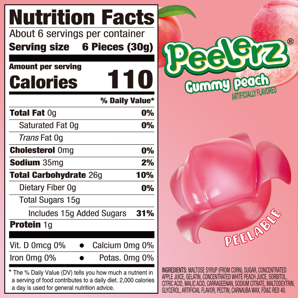 Peelerz - Peelable Gummy Mix Flavor - 6oz/bag