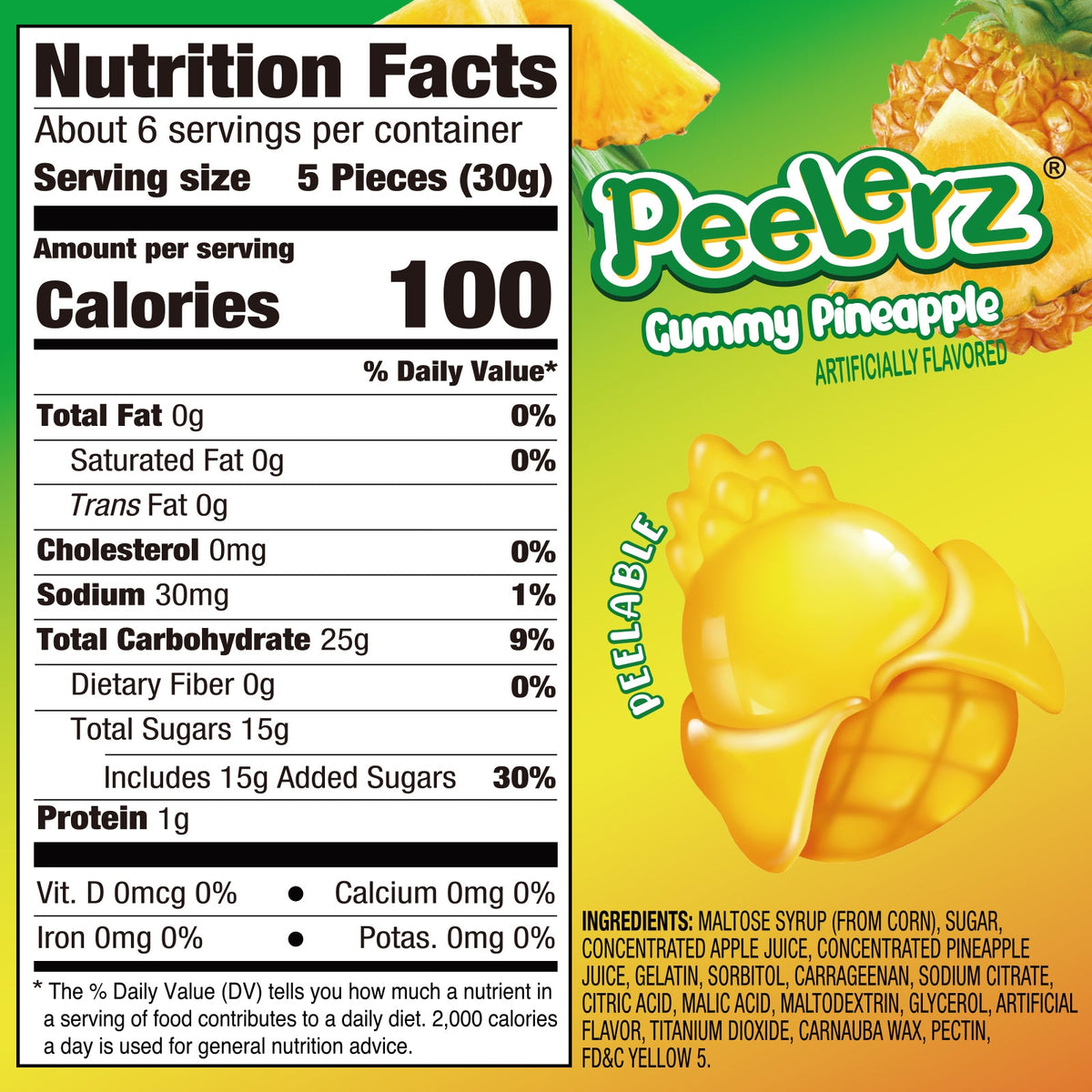 Peelerz - Peelable Gummy Mix Flavor - 6oz/bag
