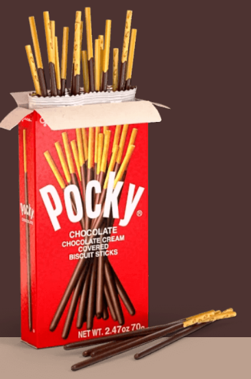 Pocky Chocolate Sticks 1.4 oz (10 Packs Per Box)
