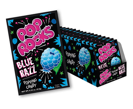 Pop Rocks Blue Raspberry Flavor (24 Packs Per Box)
