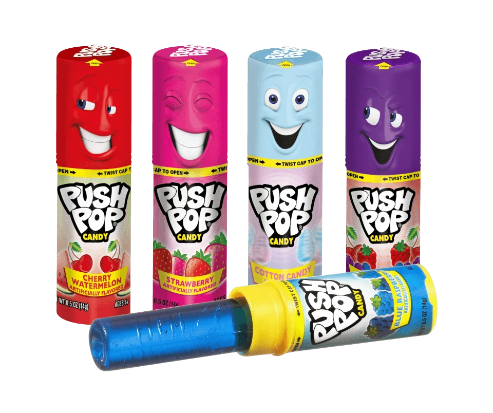 Push Pops Assorted Flavors (20 Pieces Per Box)