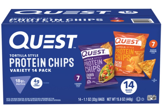 Quest Protein Chips Variety 1.1 oz (14 Packs Per Case)