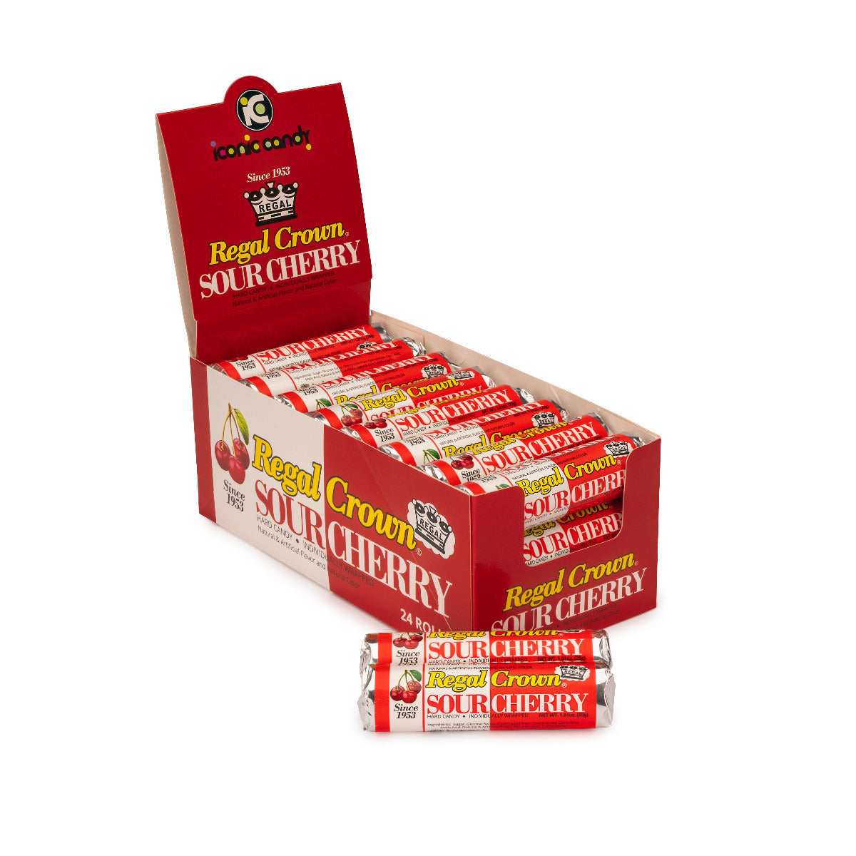Reeds Regal Crown Sour Cherry (24 Rolls Per Box)