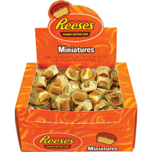 Reese's Peanut Butter Cup Miniatures Wrapped (105 Pieces Per Box)