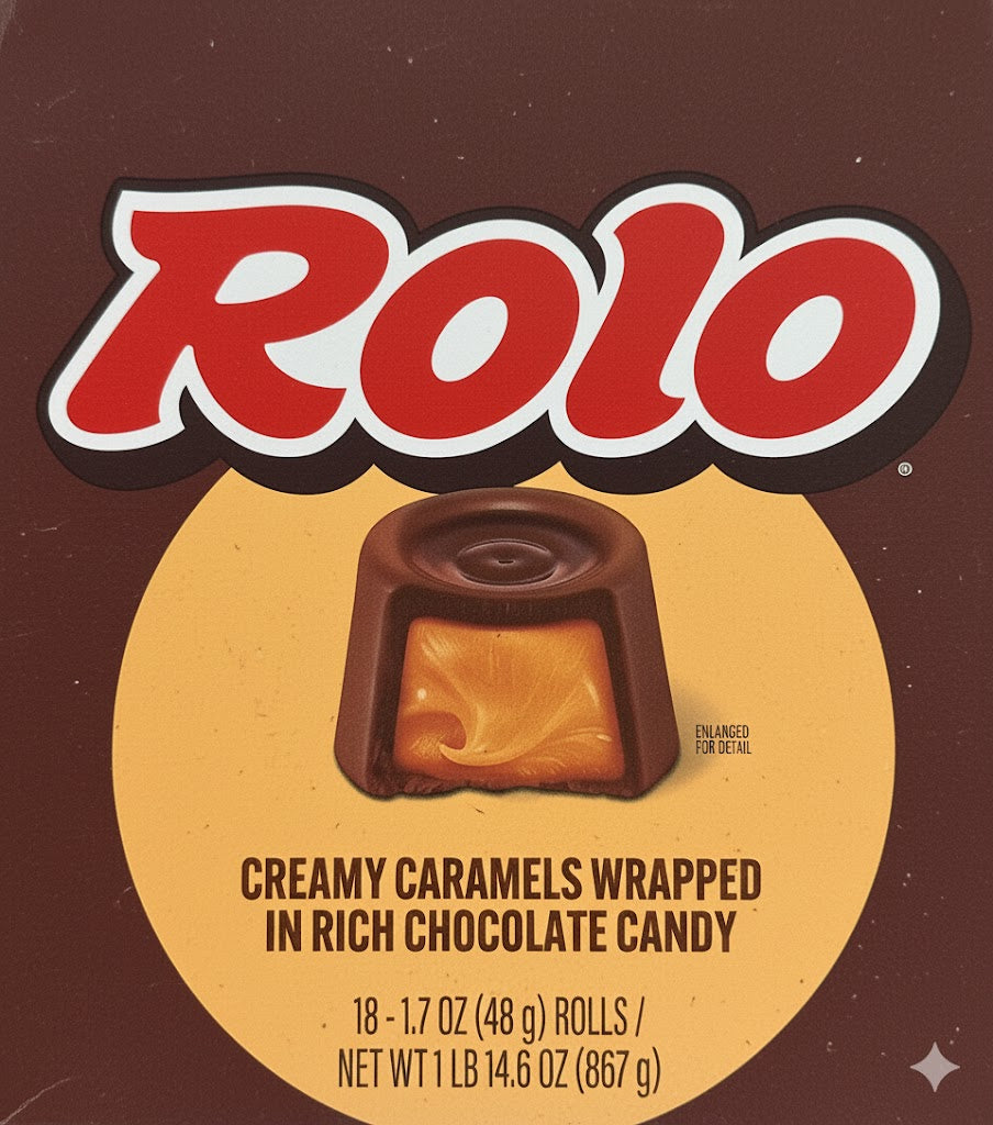 Rolo Chewy Caramel In Milk Chocolate 1.7 oz (18 Rolls Per Box)