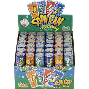 Soda Can Fizzy Candy Filled (12 Packs Per Box)