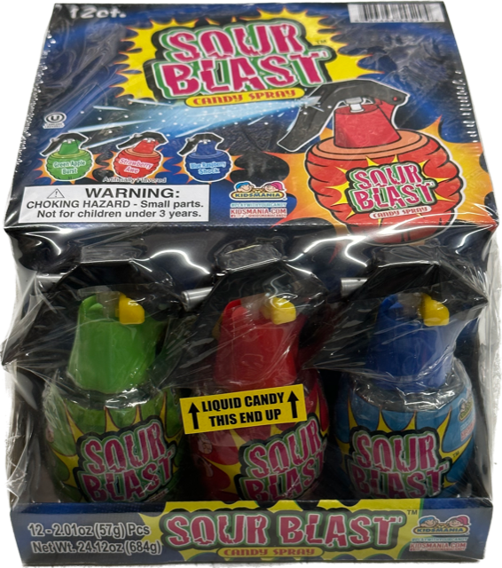 Sour Blast Spray Candy Kidsmania (12 Pieces Per Box)