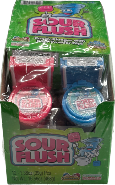 Sour Flush Candy Kidsmania (12 Pieces Per Box)