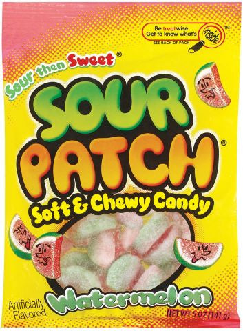 Sour Patch Watermelon 3.6 oz (12 Bags Per Case)