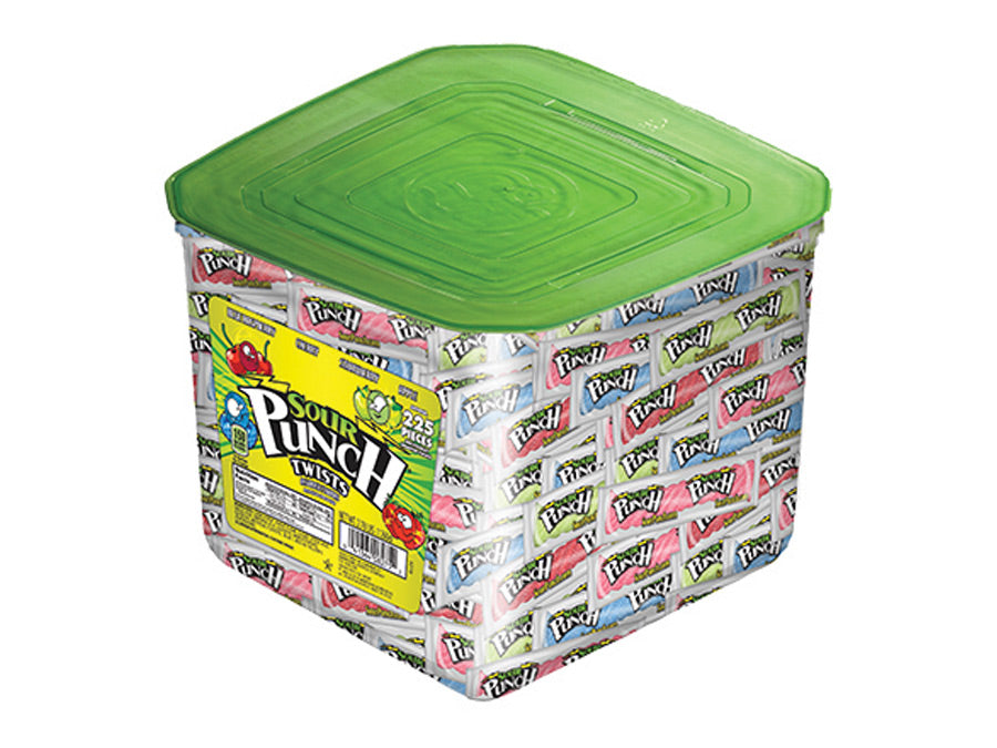 Sour Punch Twist  Assorted Flavors Wrapped (210 Pieces Per Jar)