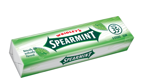 Spearmint Gum $0.50 (40 Packs Per Box)