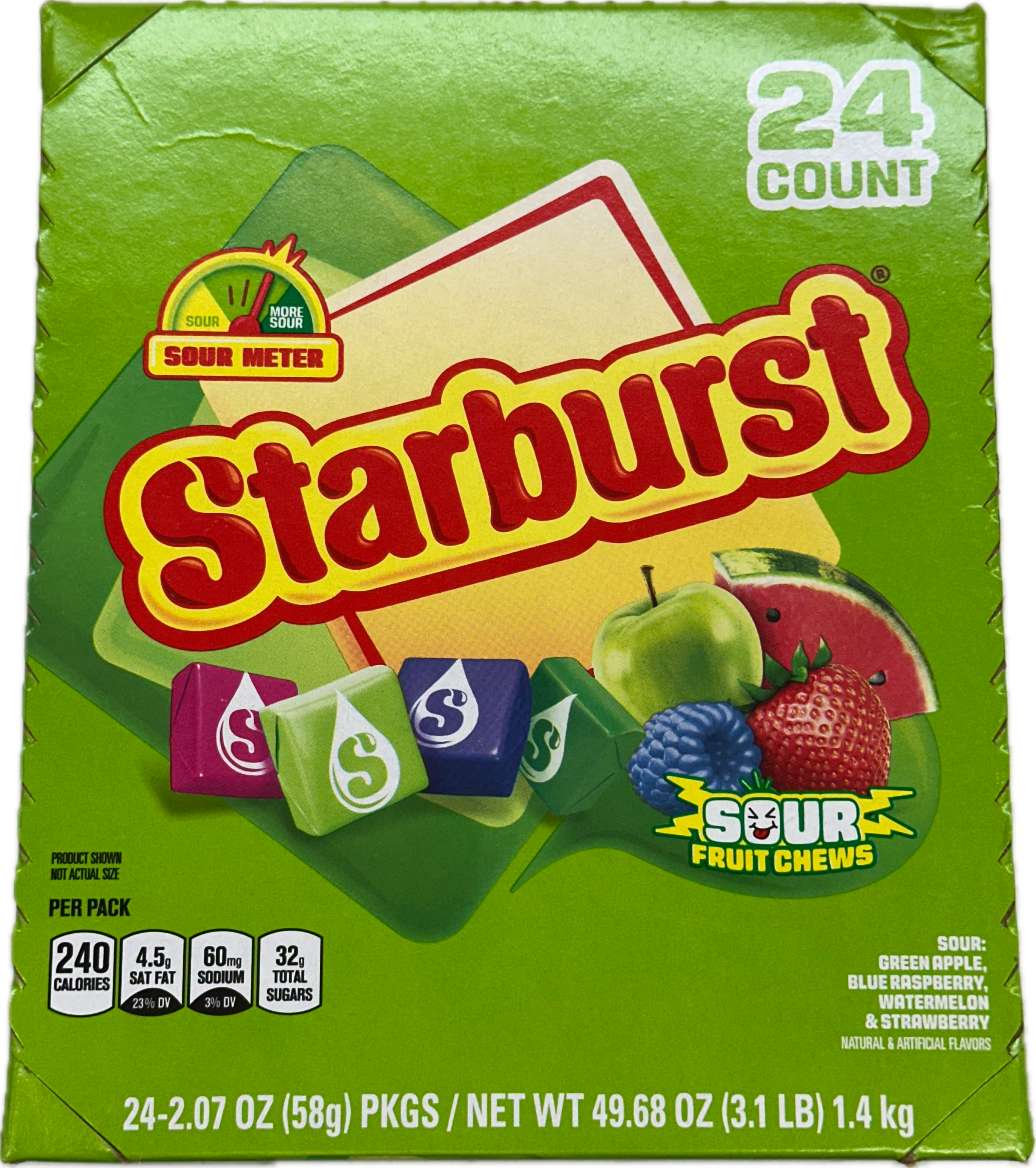 Starburst Sour 2 oz (24 Packs Per Box)