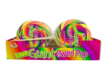 Swirl Sour Giant Carnival Pop 4.25 oz (12 Pieces Per Box)